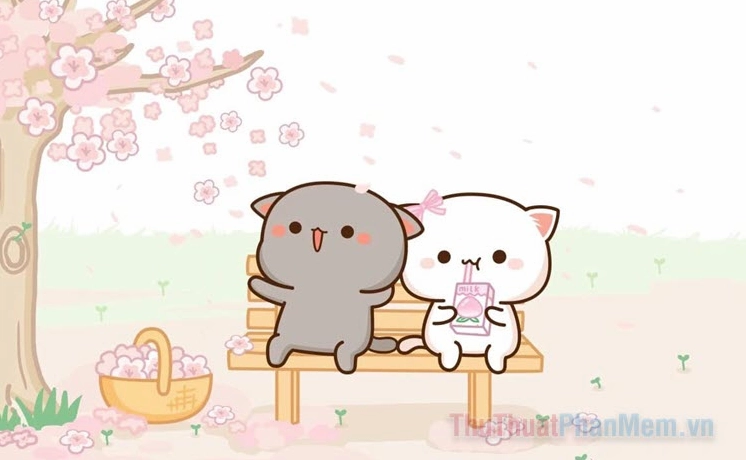 80+ Avatar Đôi Mèo Cute Cho Cặp Đôi Yêu Nhau Năm 2026