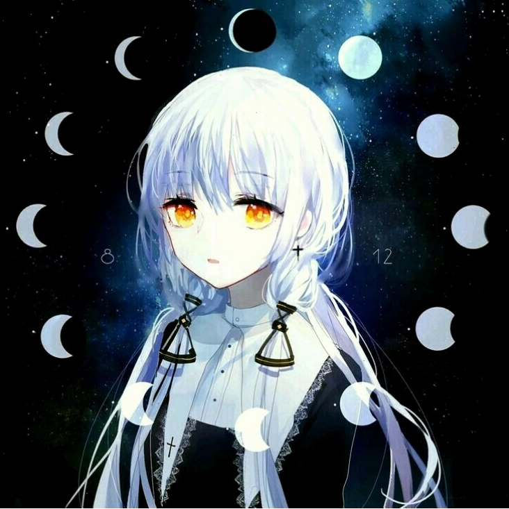 Ảnh minh họa avatar anime nữ phát sáng