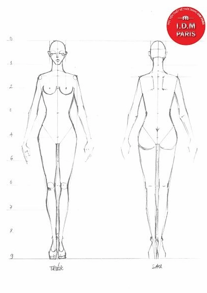 Bí quyết vẽ dáng người anime nữ đứng thẳng chuẩn từng centimet