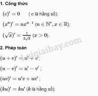 Các Quy Tắc Tính Đạo Hàm Toán 11: Lý Thuyết Chi Tiết và Bài Tập