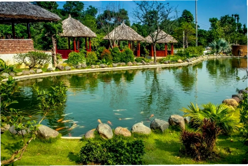 Không gian xanh mát tại khu du lịch sinh thái gần Hà Nội