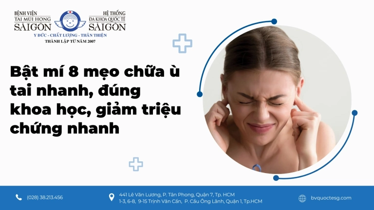 Mẹo Chữa Ù Tai Phải Tại Nhà Đơn Giản, Hiệu Quả