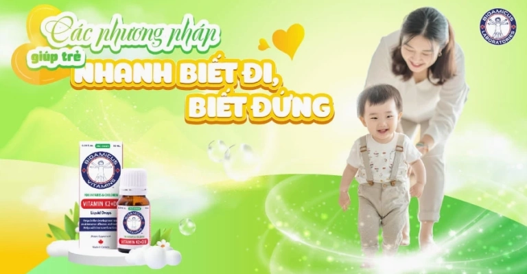 Mẹo giúp bé nhanh biết đi và phát triển toàn diện