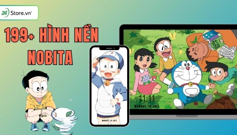 Tuyển tập hình nền Nobita độc đáo, ngầu và cực chất cho năm 2026